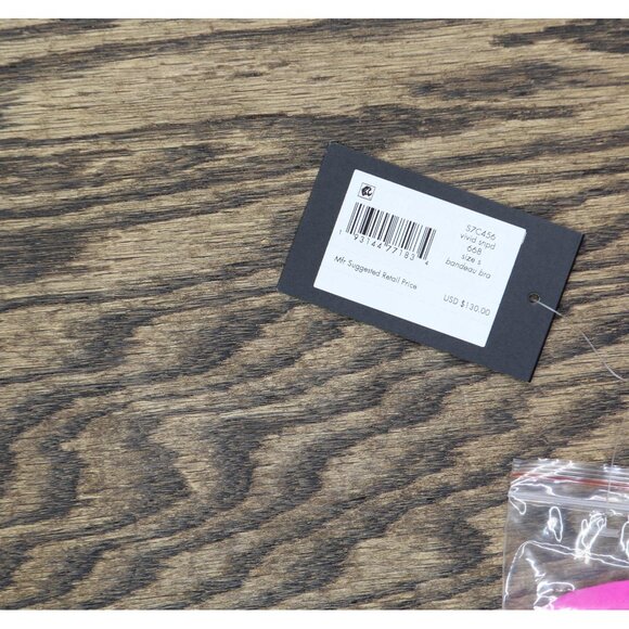 NWT Kate Spade New York Rosette Bandeau Brallette Bikini Top Radiant Pink S - Picture 7 of 9